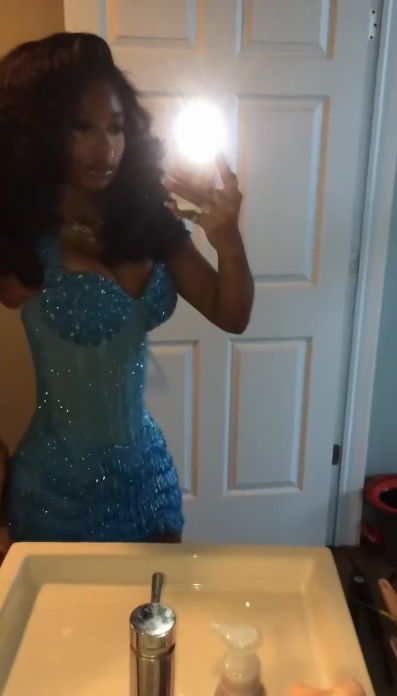 Sparkly Blue Sequin Sheath Short Homecoming Dress Cocktail Dress SP3903