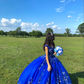 Royal Blue Ball Gown Quinceanera Dresses 3D Flower Sweetheart Sweet 15 16 Prom Party Gowns Y2821