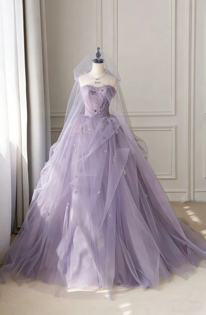 Fantasy Blue Tulle Ball Gown,Blue Sweet 16 Dress,Fairy Dress  Y2398