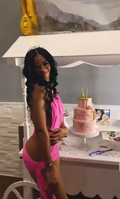 21st Birthday Outfits Black Girl Sexy Hot Pink Homecoming Dress Y685