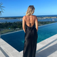 Charming Blue Spaghetti Straps Irregular Hem Prom Dress Y2563