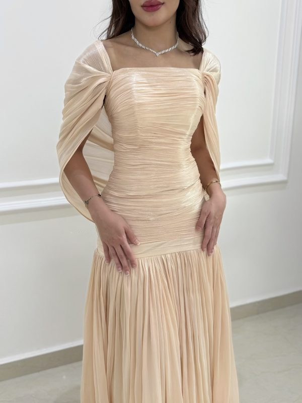Pretty Pink A Line Long Wedding Guest Dress Formal Party Dress SP1311