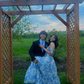 Special Floral Pattern Chiffon A-Line Prom Evening Dresses Y6721