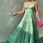 Mint Green Bridesmaid Dress,A-line Prom Dresses Y5945