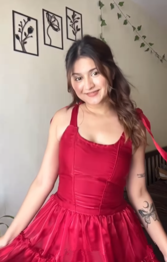 Sweet Red A Line Tulle Homecoming Dress Short Prom Dress Y8509