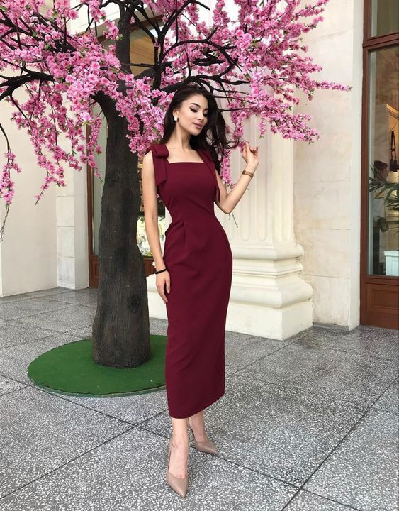 Burgundy Prom Dress, Gorgeous Formal Gown Y5582