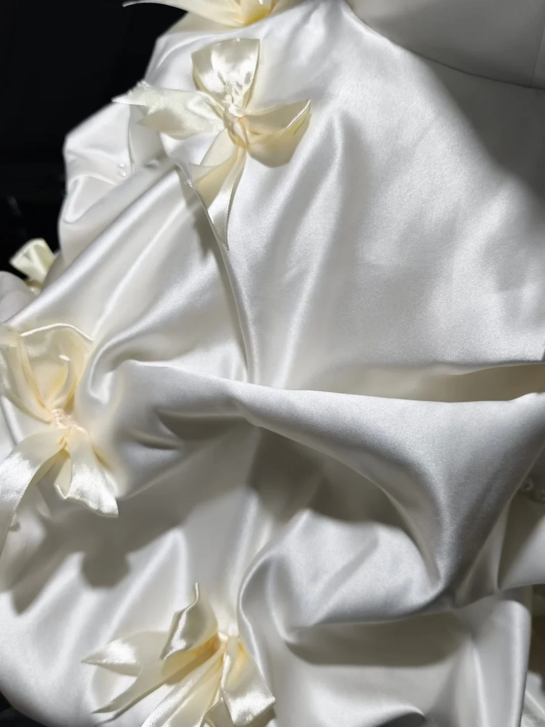 Glamorous Spaghetti Straps Satin Ruched Bow Short 9th Grade Homecoming Dress,Off White Short Birthday Dress SP3196