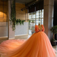 Charming Orange Tulle Ball Gown,Sweet 16 Dress Y6592