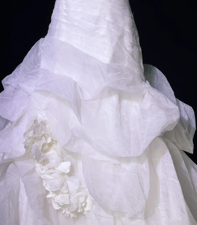 Classy Halter Sleeveless White Long Wedding Dress Formal Bridal Dress Y9849