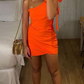 New Arrival Orange Short Homecoming Dress,Orange Party Dress,Cocktail Dress Y2175