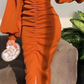 Chic Orange Tight Prom Dress Party Dress Y5649