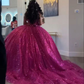Glitter Sleeveless Quinceanera Dress Ball Gown,Sweet 16 Dress Y7405