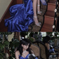 Elegant Blue Satin Long Evening Dress,Pageant Dress Y2621