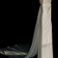 Simple Strapless Satin Lace Sheath Long Prom Dress,White Evening Dress Y8689