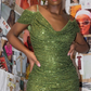 Green Sequins Homecoming Dress,Green Party Dress Y1963