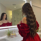 Red Velvet Off The Shoulder Mini Homecoming Dress Y4184