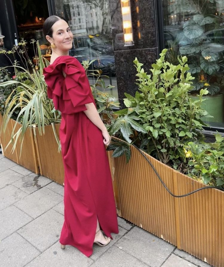 Red One Shoulder Long Prom Dress,Fashion Prom Gown Y5367