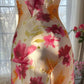 Beautiful Spaghetti Straps Chiffon Print Floral Mermaid Evening Dress Formal Party Gown Y8915