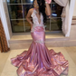 Sexy Mermaid Long Prom Dresses Formal Evening Dresses Y6689