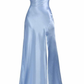 Simple Pink Spaghetti Straps Long Prom Dress with Split Y1962