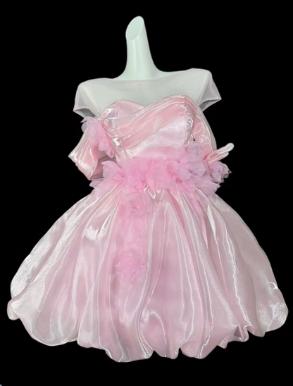 Gorgeous Red Tulle Appliques Short Homecoming Dress Cocktail Dress SP3549
