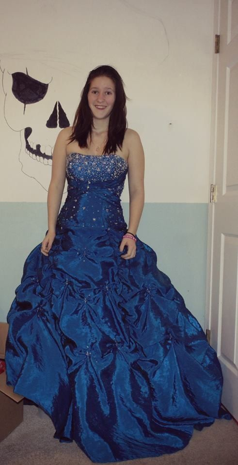 Stylish Strapless Navy Blue Satin Pleated Beaded Mermaid Party Dress Long Birthday Prom Gown SP1183