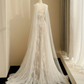 Pretty Strapless Tulle Lace Long A Line Wedding Dress,Formal Prom Evening Dress Y8686