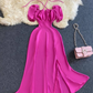 Retro Style A-line Prom Dress With Split Y5646