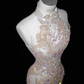 Classy Tulle Appliques Sequins Mermaid Prom Dress,Slit Formal Evening Dress Y8661