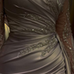 Elegant Mermaid Long Sleeves Evening Dress,Glam Dress Y6717