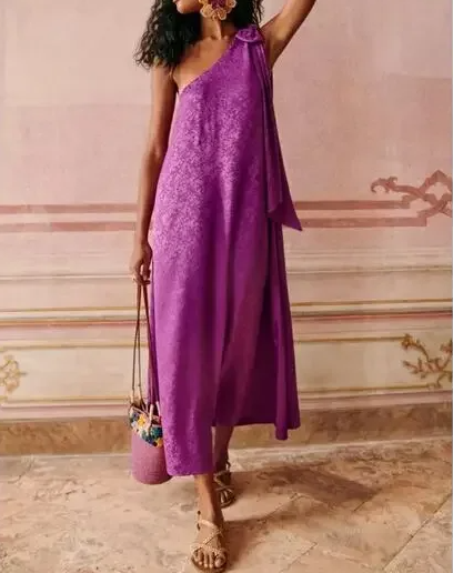 Simple Purple Prom Dress,Purple Wedding Guest Outfit Y5986