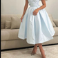 Elegant Off The Shoulder Blue Party Dress,Blue Prom Dress Y5029