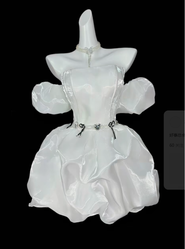 Elegant White Off The Shoulder A Line Short 15th Birthday Outfits,Formal Graduation Homecoming Dress SP3537