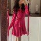 Elegant A-line Long Sleeves Party Dress,Chic Homecoming Dress  Y5678