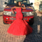 Red Sweetheart Neckline Mermaid Prom Dress,Red Evening Dress Y5696
