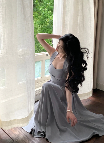 Midi Prom Dress Women Elegant Summer New Fashion Evening Party Ladies Slim Vestidos Vintage Y4718