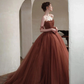 Glamorous A-line Spaghetti Straps Tulle Ball Gown,16th Birthday Dress Y7176