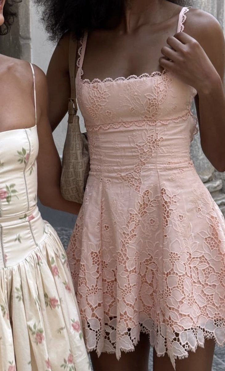 Pretty spaghetti Straps Peach Pink Lace A Line Short Birthday Outfits Homecoming Dress SP2841