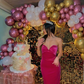 Classy Sweetheart Neckline Long Evening Dress,22th Birthday Outfit Y6258