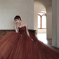 Glamorous A-line Spaghetti Straps Tulle Ball Gown,16th Birthday Dress Y7176