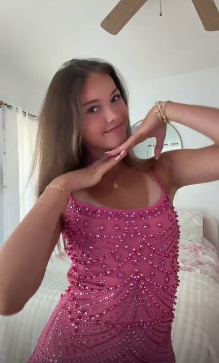 Gorgeous Pink Satin Beaded Sheath Short Homecoming Dress Birthday Outfits SP3593