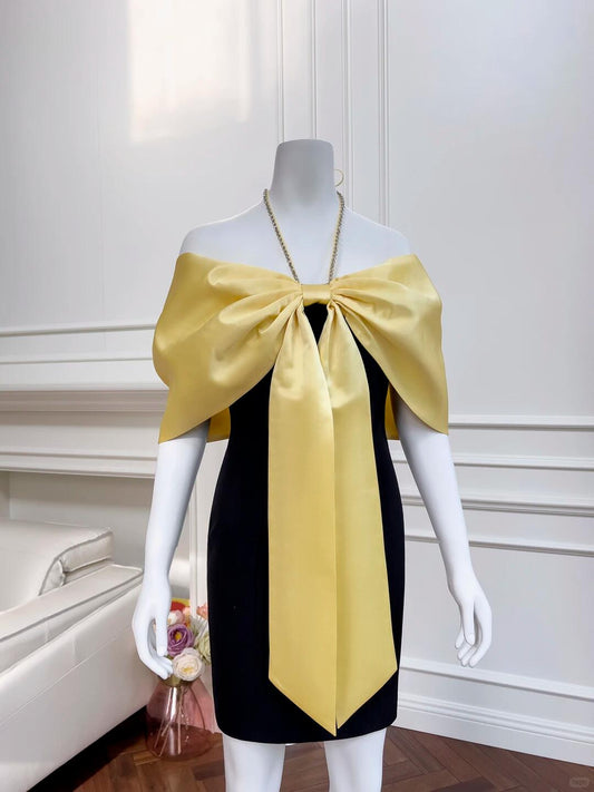 Fashion Halter Satin Sheath Cocktail Dress,Off The Shoulder Short Graduation Homecoming Dress SP2609