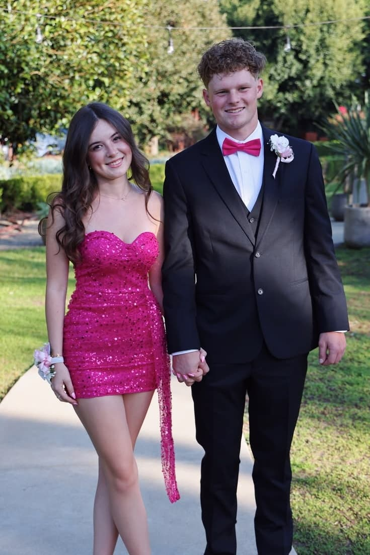 Sexy Strapless Fuchsia Sequin Short Homecoming Cocktail Dress Dress With Side SP3585