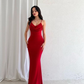 Charming Red Mermaid Prom Dress,Red Evening Dress Y6945
