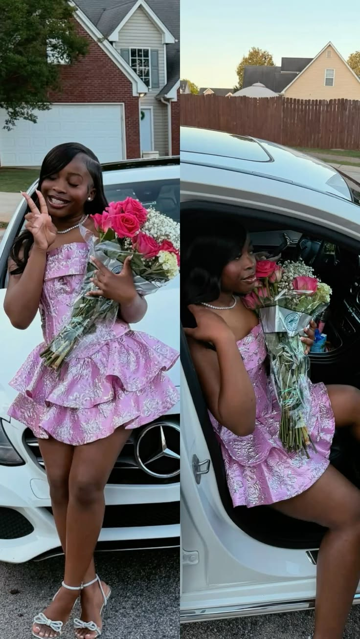 Chic Strapless Satin Print Floral Short 17th Birthday Outfits,Pink Short Homecoming Dress SP3647