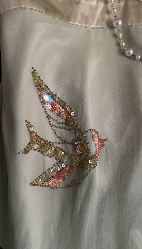 Classy Spaghetti Straps V Neck Chiffon Sequin Beaded 18th Birthday Dress Light Green Long Party Gowns SP2159