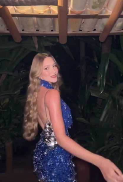 Gorgeous Blue Halter Backless Chiffon Sequin Beaded Cocktail Dress Formal Homecoming Dress Y9879