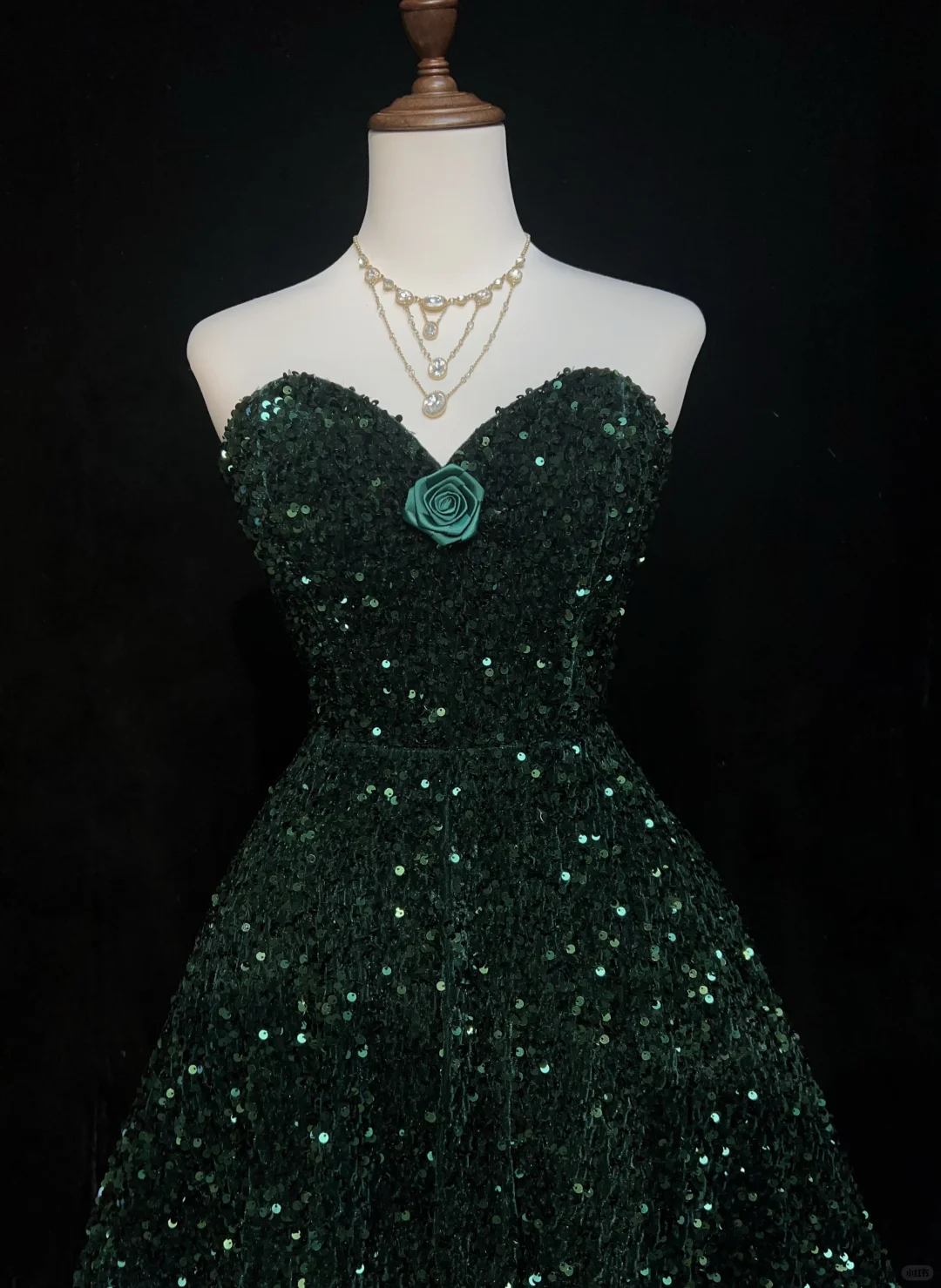 Sparkly Sweetheart Neck Emerald Green Sequin A Line Short Homecoming Dress Cocktail Dress SP2908