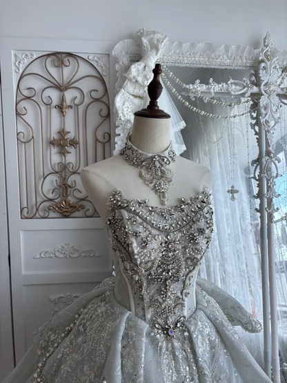 Pretty Halter Tulle Sequin Beaded Short 19th Birthday Outfits Silver Short Homecoming Dress SP3808