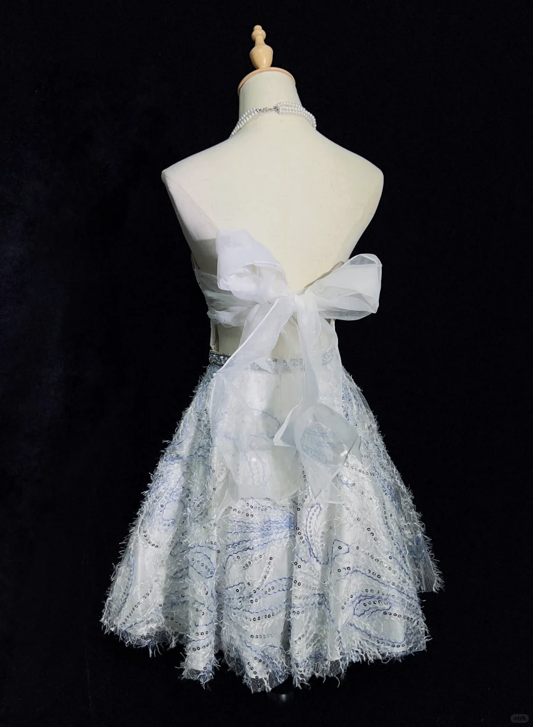 Luxurious Strapless Tulle Sequin Beaded A Line Short Prom Dress White Short Homecoming Dress SP2891